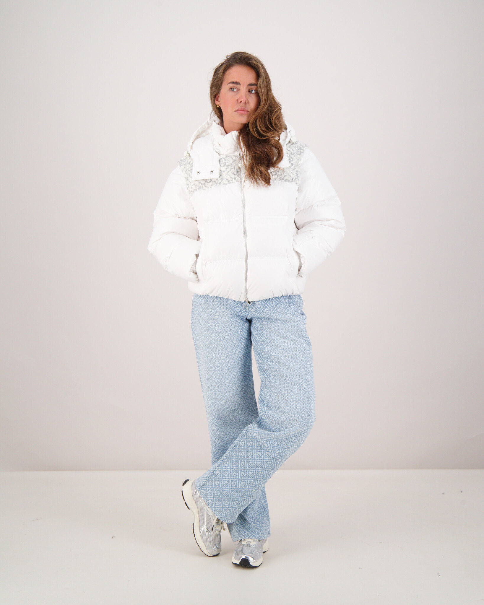 Ripstop Puffer Jacket White